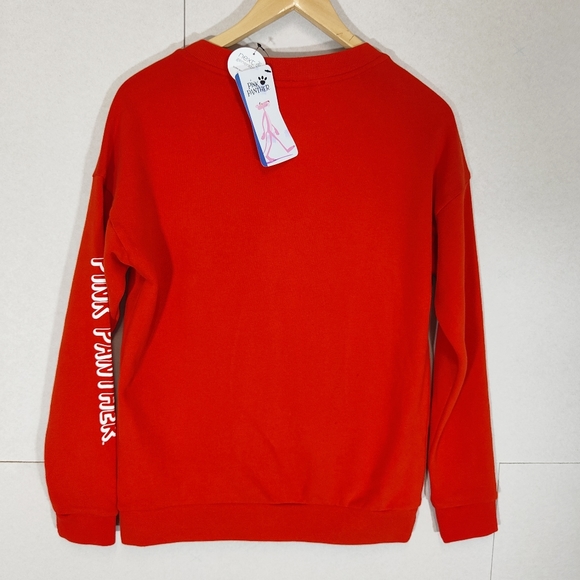 Pink Panther Next Red Sequin Jumper Sweatshirt BNWT Size S Small UK 8 10 - Picture 2 of 9